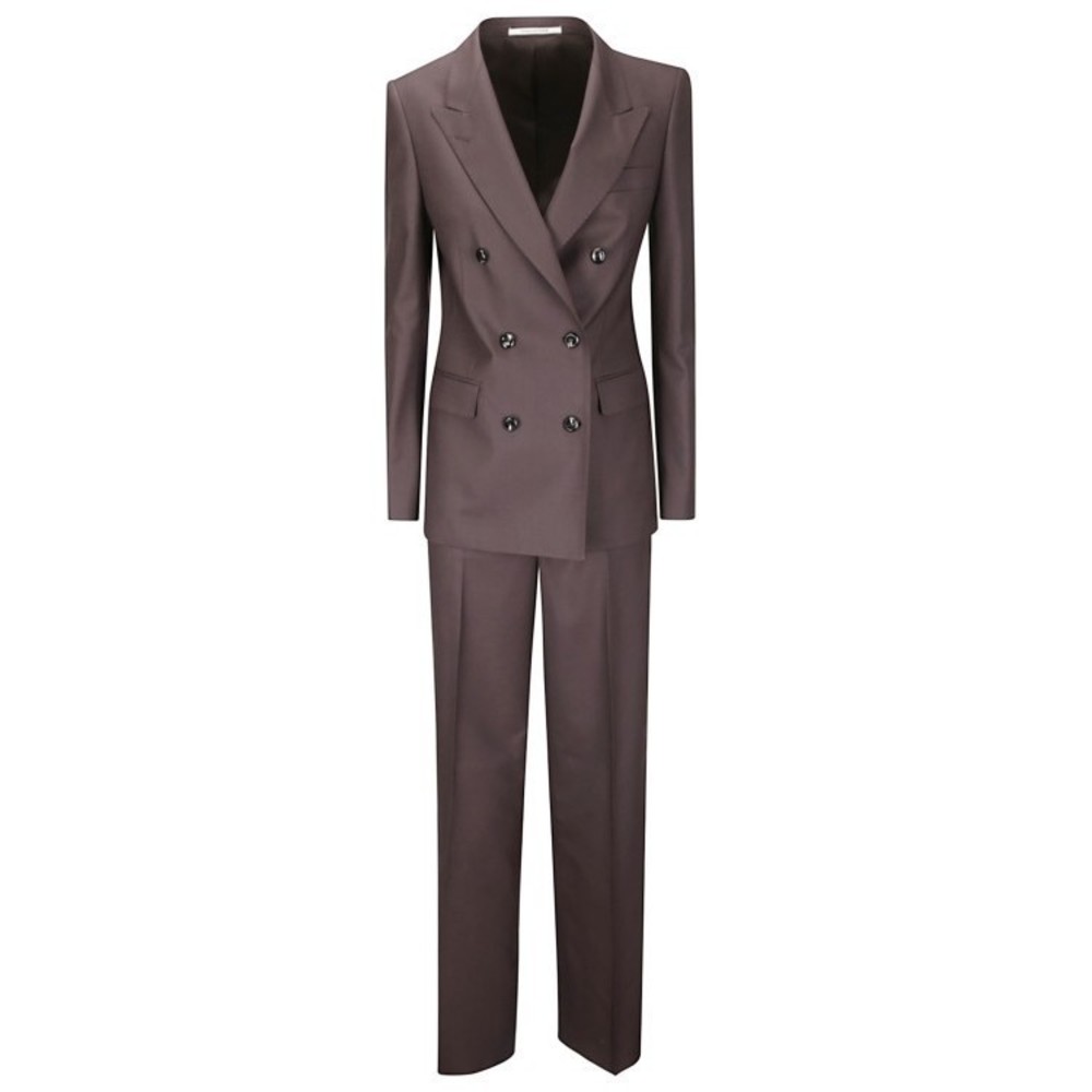 Tagliatore Double-Breasted Dark Brown Wool Blend Suit - NWT